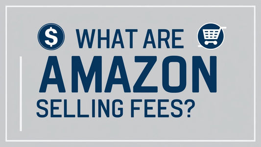 an image on a grey background with the text what are amazon selling fees